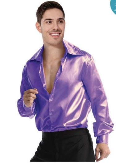 Adult Disco Shirt Purple-ONE SIZE
